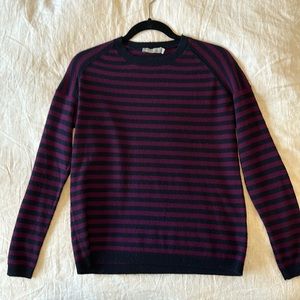 Vince striped cashmere sweater.